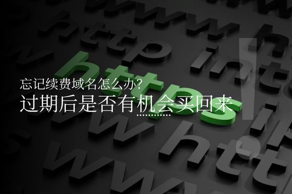 忘记续费域名怎么办？过期后是否有机会买回来