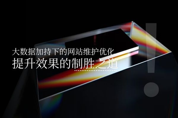 大数据加持下的网站维护优化：提升效果的制胜之道